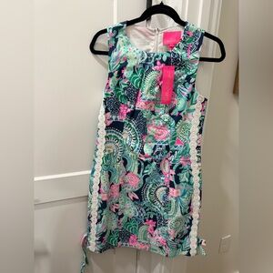 NWT Lilly Pulitzer Mila Shift Stretch Dress Looking Sharp Multi